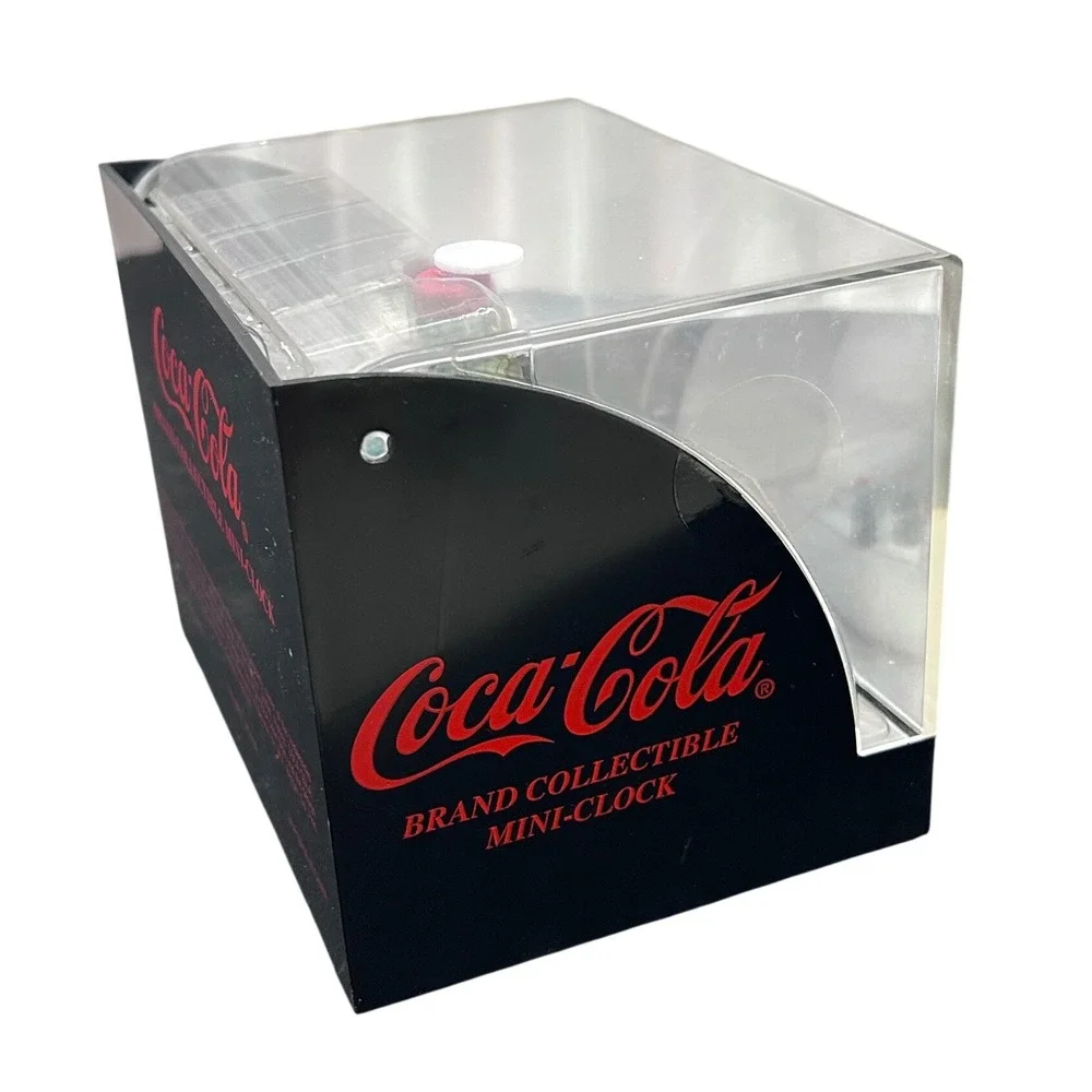 Vintage 1999 Coca-Cola Polar Bear Mini-Clock Collectible ST1000 Japan Movement